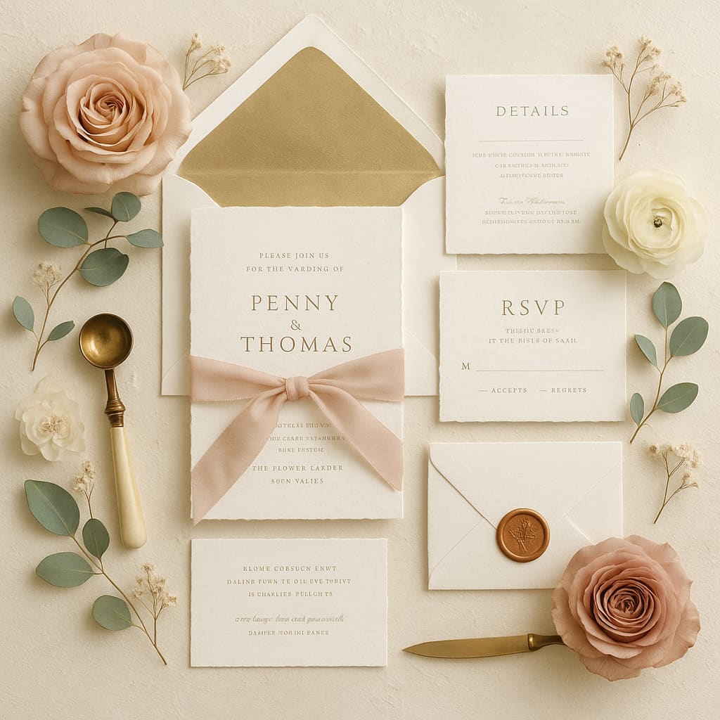 Letterpress Hochzeitseinladungen